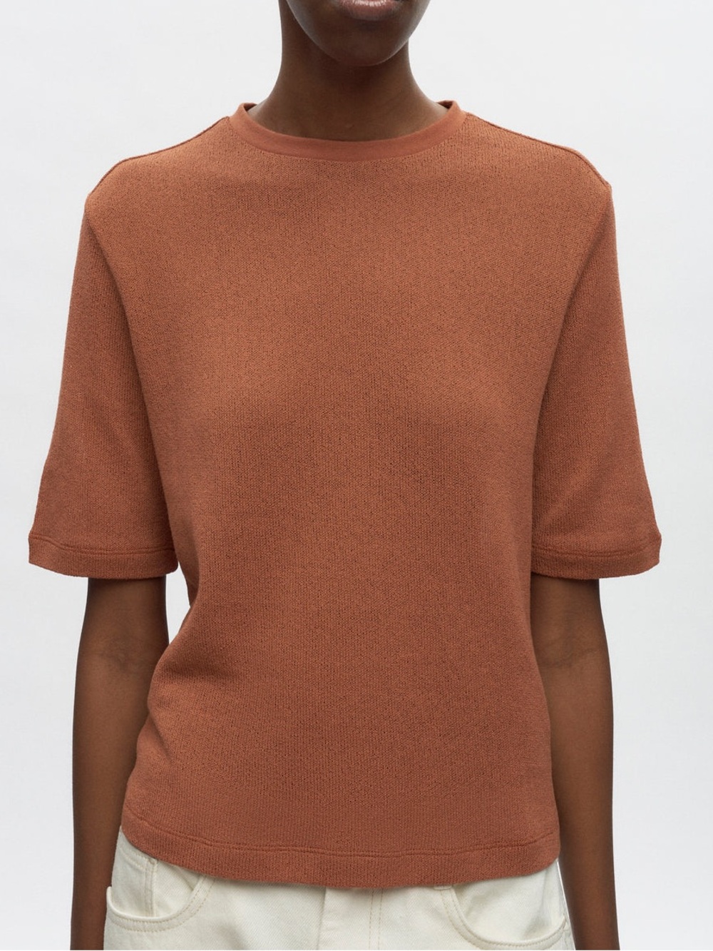 Kotn Luxor Jersey Tee in Sienna
